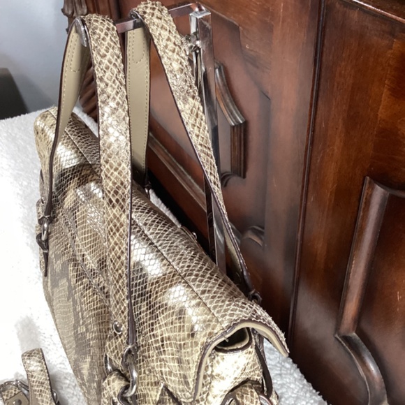 Coach Exotic Snakeskin Campbell Satchel - Picture 3 of 11